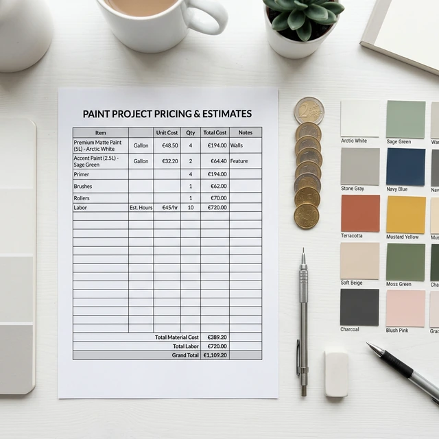 Stundensatz berechnen Maler — Preiskalkulation für Handwerker